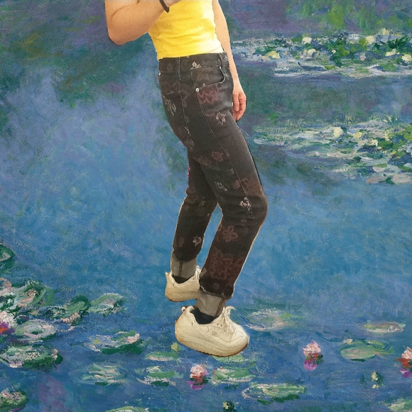 7 For All Mankind Floral Denim 28 - Picture 5 of 5